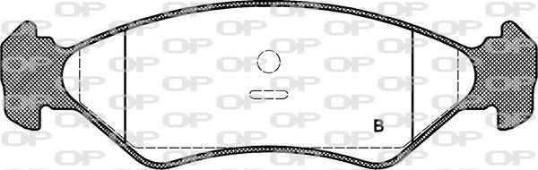 Jogo de 4 pastilhas de travão OPEN PARTS ref. BPA0285.10