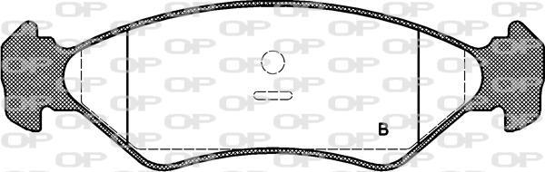 Jeu de 4 plaquettes de frein OPEN PARTS BPA0285.20