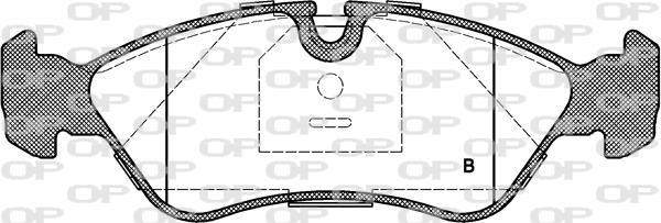 Jeu de 4 plaquettes de frein OPEN PARTS ref. BPA0286.30