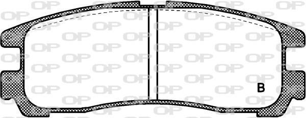 Jeu de 4 plaquettes de frein OPEN PARTS BPA0291.02