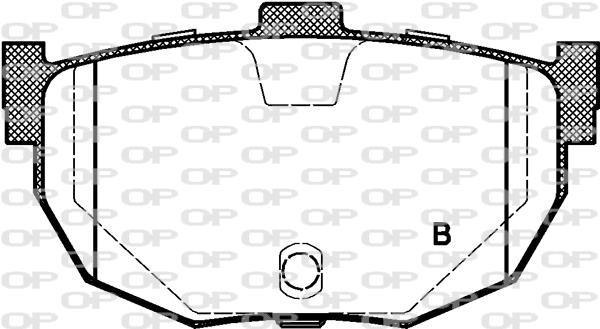 Jeu de 4 plaquettes de frein OPEN PARTS BPA0294.22