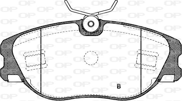 Jeu de 4 plaquettes de frein OPEN PARTS ref. BPA0305.72
