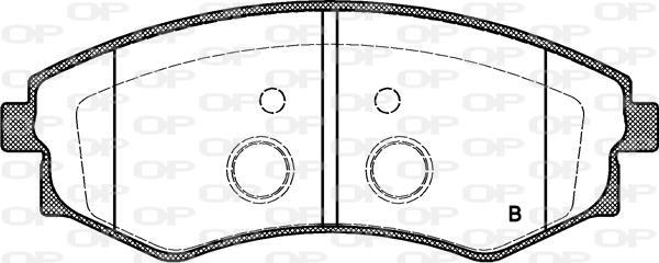 Jogo de 4 pastilhas de travão OPEN PARTS ref. BPA0318.03