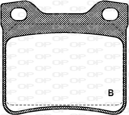 Jeu de 4 plaquettes de frein OPEN PARTS BPA0321.02