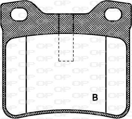Jeu de 4 plaquettes de frein OPEN PARTS ref. BPA0321.10