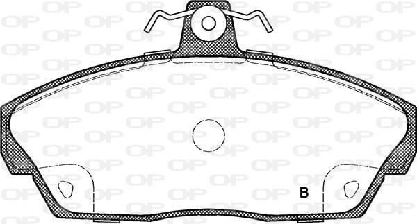 Jeu de 4 plaquettes de frein OPEN PARTS ref. BPA0337.02