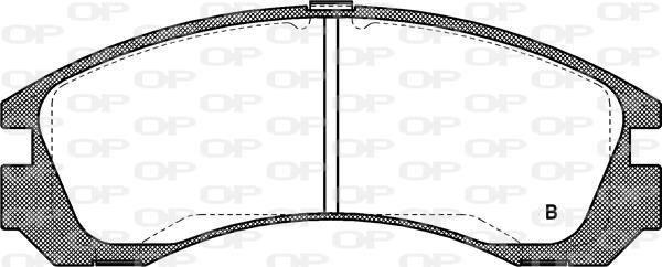 Jeu de 4 plaquettes de frein OPEN PARTS BPA0354.02