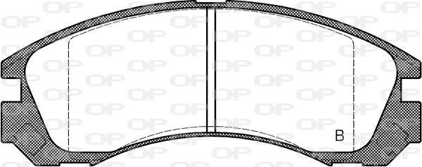 Jeu de 4 plaquettes de frein OPEN PARTS BPA0354.22