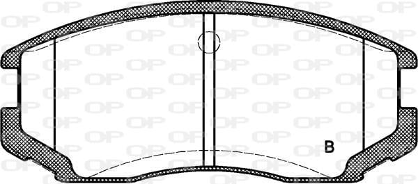 Jogo de 4 pastilhas de travão OPEN PARTS ref. BPA0357.22