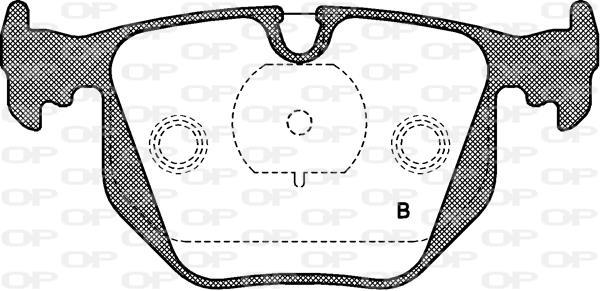 Jeu de 4 plaquettes de frein OPEN PARTS BPA0381.20