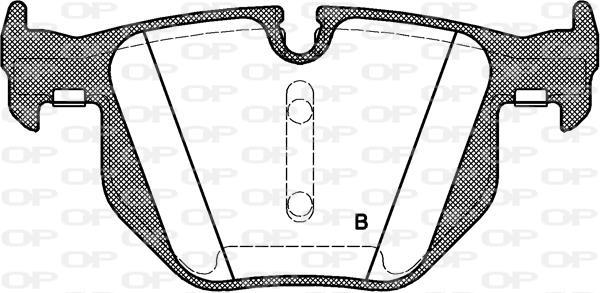 Jeu de 4 plaquettes de frein OPEN PARTS ref. BPA0381.60
