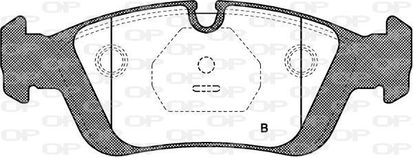 Jeu de 4 plaquettes de frein OPEN PARTS ref. BPA0384.00