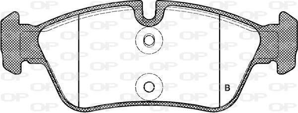 Jeu de 4 plaquettes de frein OPEN PARTS ref. BPA0384.40