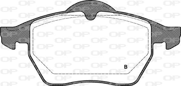 Jeu de 4 plaquettes de frein OPEN PARTS BPA0390.10