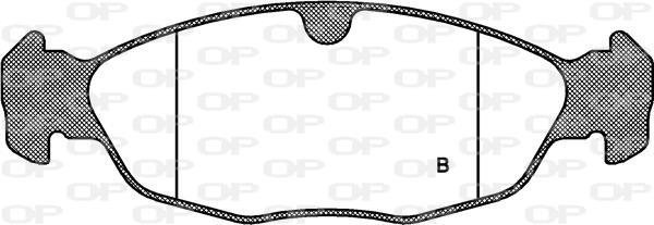 Jeu de 4 plaquettes de frein OPEN PARTS ref. BPA0393.00