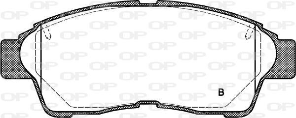 Jeu de 4 plaquettes de frein OPEN PARTS ref. BPA0402.02