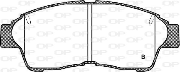 Jeu de 4 plaquettes de frein OPEN PARTS BPA0402.42