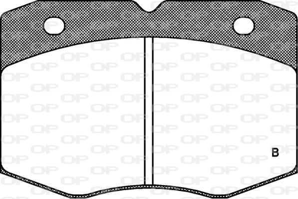 Jogo de 4 pastilhas de travão OPEN PARTS ref. BPA0435.02