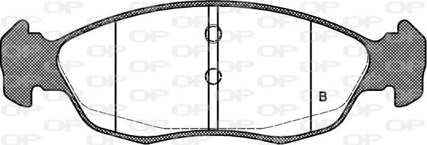 Jogo de 4 pastilhas de travão OPEN PARTS ref. BPA0461.02