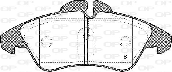 Jeu de 4 plaquettes de frein OPEN PARTS ref. BPA0578.00