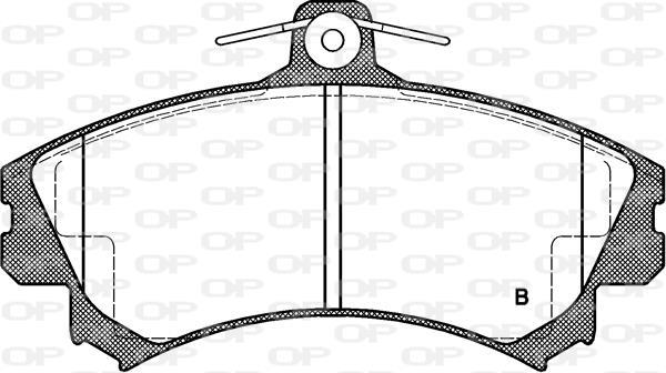Jeu de 4 plaquettes de frein OPEN PARTS BPA0590.02