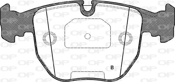 Jogo de 4 pastilhas de travão OPEN PARTS ref. BPA0596.00