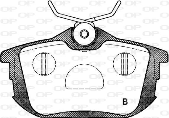 Jogo de 4 pastilhas de travão OPEN PARTS ref. BPA0605.02