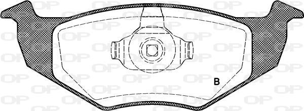 Jeu de 4 plaquettes de frein OPEN PARTS BPA0609.10