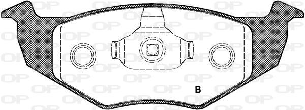 Jeu de 4 plaquettes de frein OPEN PARTS ref. BPA0609.20
