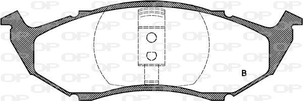 Jogo de 4 pastilhas de travão OPEN PARTS ref. BPA0610.00