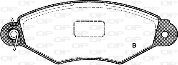 Jeu de 4 plaquettes de frein OPEN PARTS ref. BPA0643.01