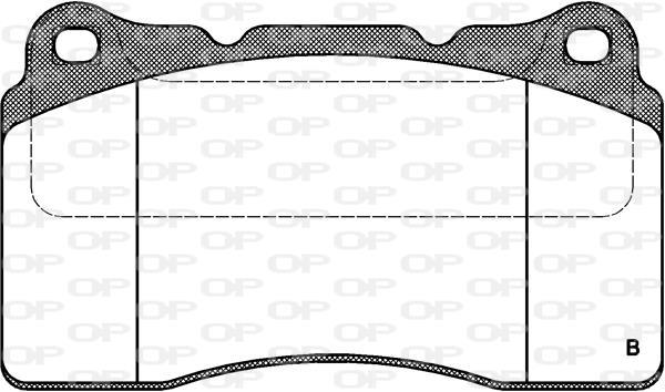Jeu de 4 plaquettes de frein OPEN PARTS ref. BPA0666.22