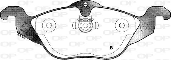 Jeu de 4 plaquettes de frein OPEN PARTS BPA0684.02