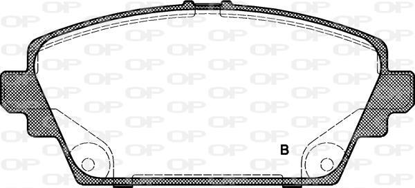 Jeu de 4 plaquettes de frein OPEN PARTS BPA0694.02
