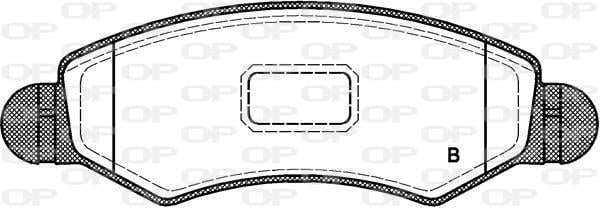 Jeu de 4 plaquettes de frein OPEN PARTS ref. BPA0702.21