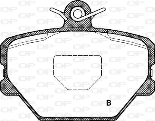Jeu de 4 plaquettes de frein OPEN PARTS ref. BPA0705.02