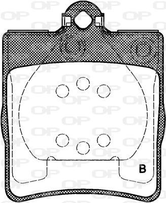 Jeu de 4 plaquettes de frein OPEN PARTS ref. BPA0709.10