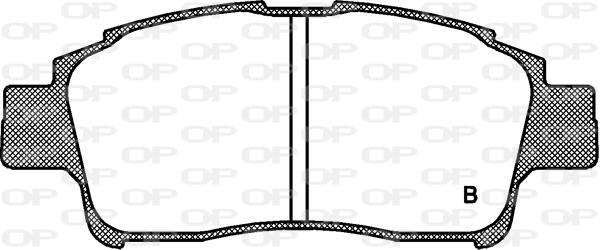 Jogo de 4 pastilhas de travão OPEN PARTS ref. BPA0712.02