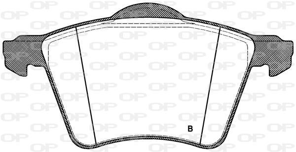Jogo de 4 pastilhas de travão OPEN PARTS ref. BPA0721.02