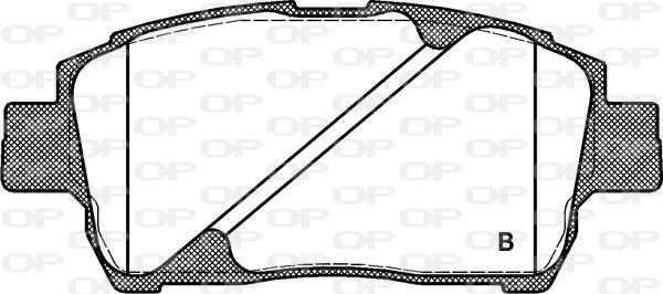 Jeu de 4 plaquettes de frein OPEN PARTS ref. BPA0740.02
