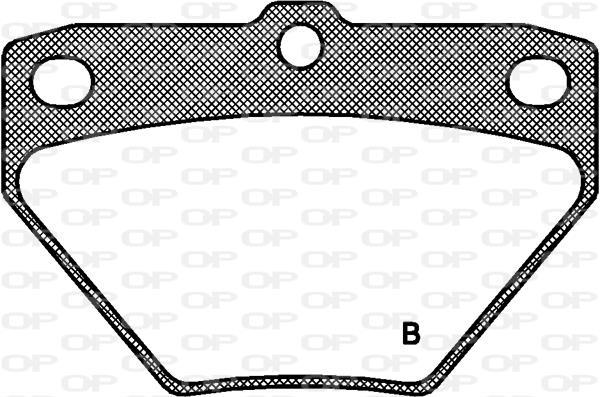 Jeu de 4 plaquettes de frein OPEN PARTS ref. BPA0741.02