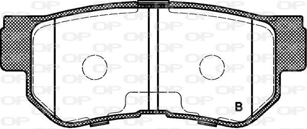 Jogo de 4 pastilhas de travão OPEN PARTS ref. BPA0746.12