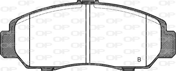 Jeu de 4 plaquettes de frein OPEN PARTS ref. BPA0747.12
