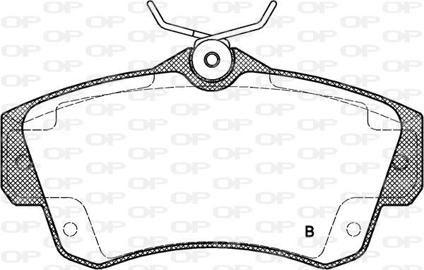 Jeu de 4 plaquettes de frein OPEN PARTS ref. BPA0753.02