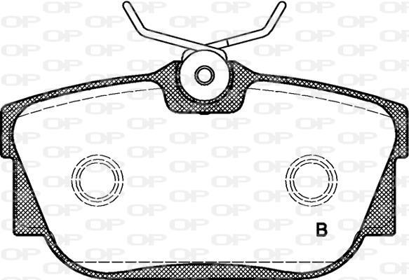 Jogo de 4 pastilhas de travão OPEN PARTS ref. BPA0767.01