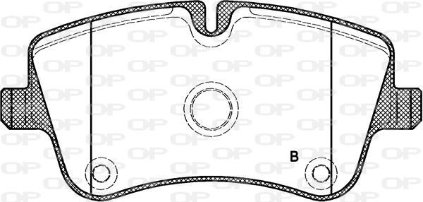 Jogo de 4 pastilhas de travão OPEN PARTS ref. BPA0768.00