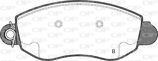 Jogo de 4 pastilhas de travão OPEN PARTS ref. BPA0772.02
