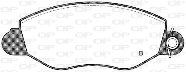 Jeu de 4 plaquettes de frein OPEN PARTS BPA0772.22