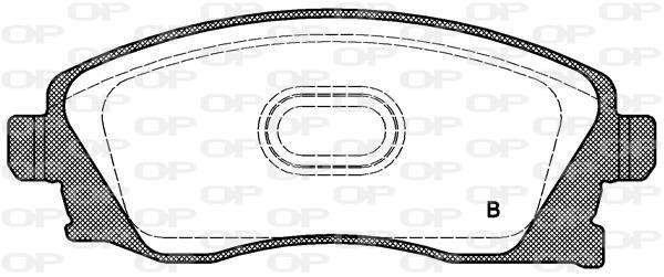 Jogo de 4 pastilhas de travão OPEN PARTS ref. BPA0774.02