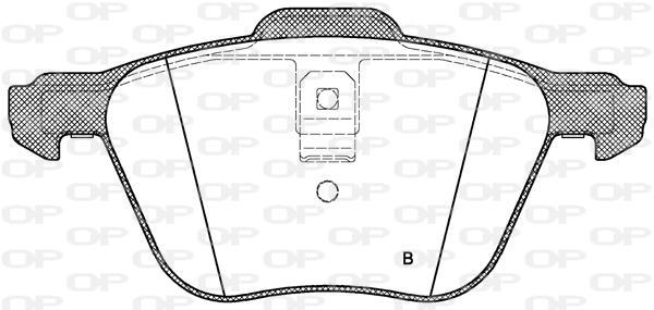Jogo de 4 pastilhas de travão OPEN PARTS ref. BPA0836.02